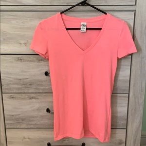 PINK v neck size small